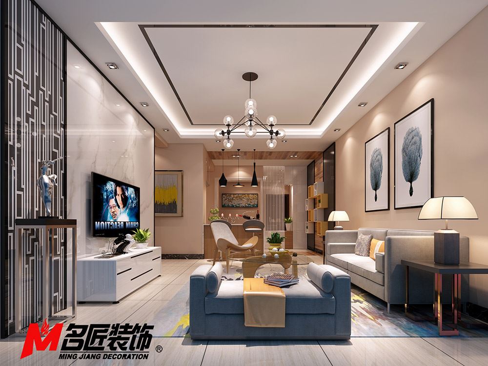 河源市堅基美麗城現(xiàn)代簡約風格三居室裝修案例